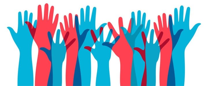 Links of Service June 2024 - Header Image Helping hands in service